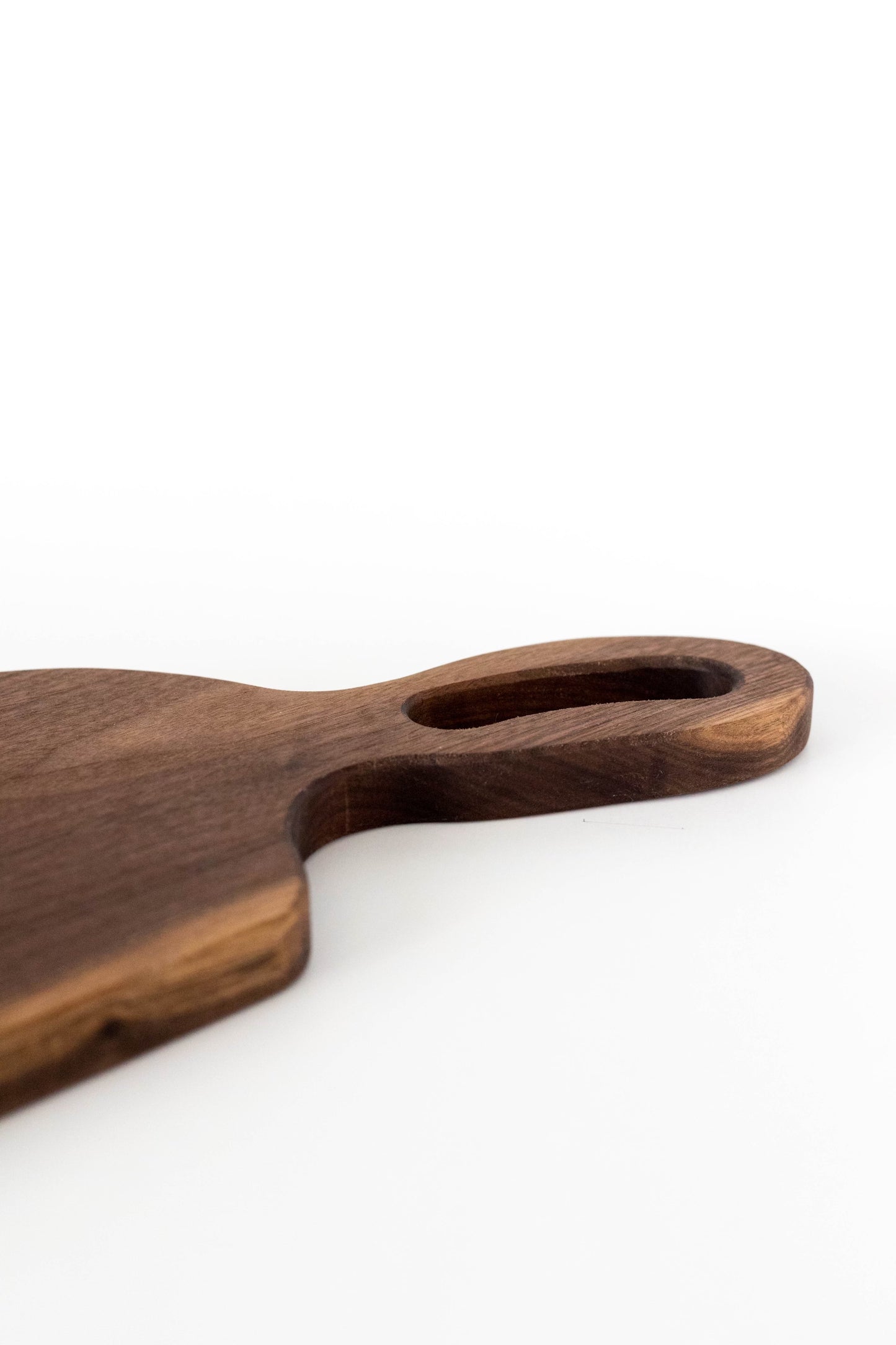 Walnut Charcuterie Board with Handle - 3/4"