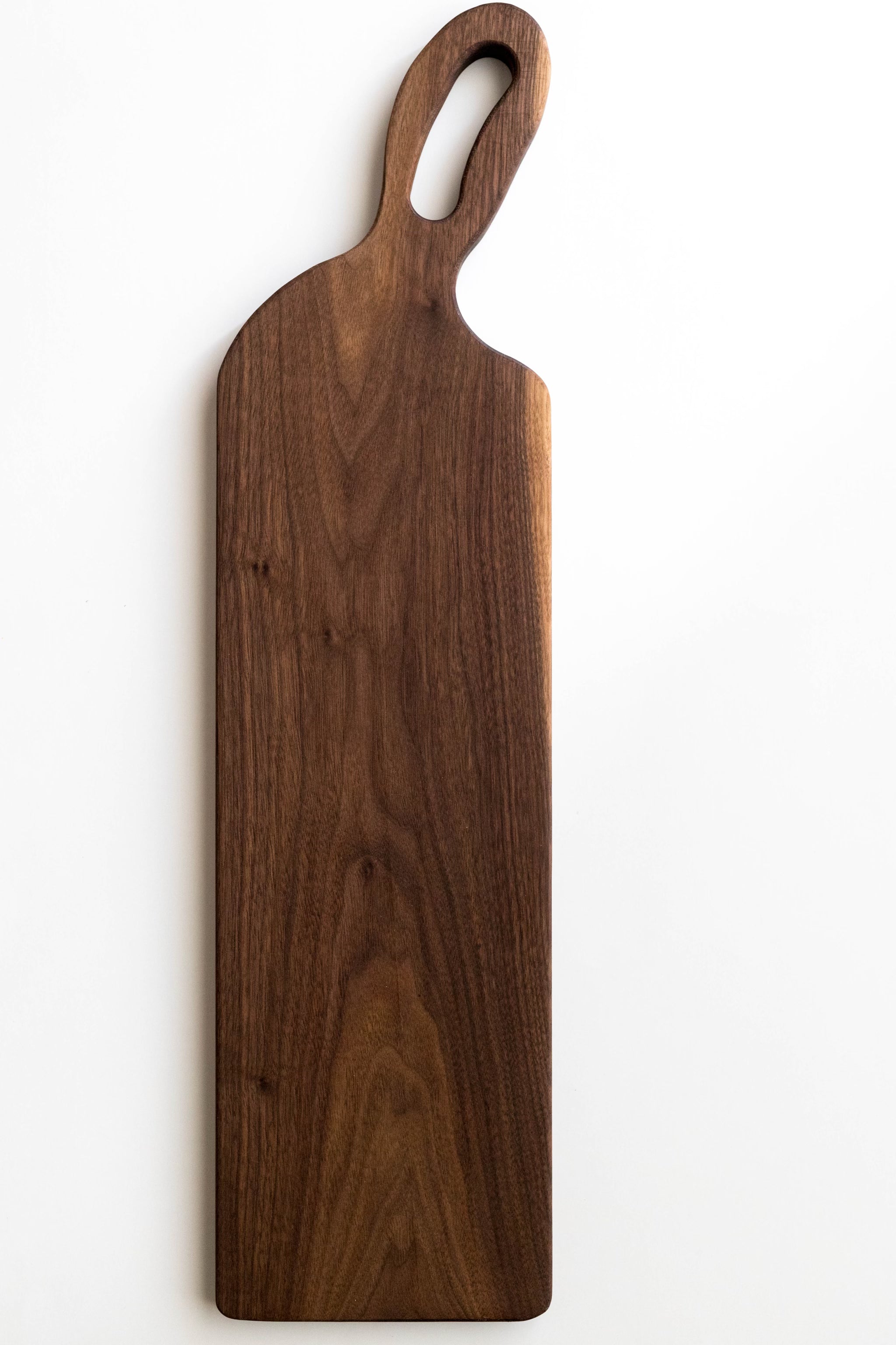 Walnut Charcuterie Board with Handle - 3/4