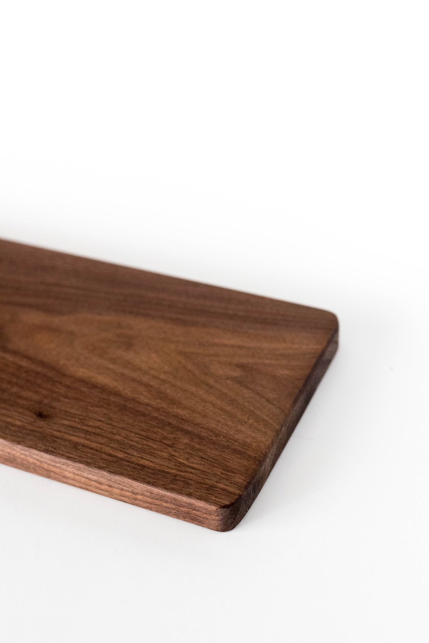 Walnut Charcuterie Board with Handle - 3/4"